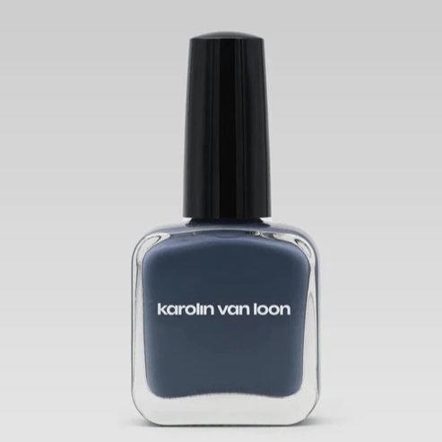 Aschblauer Nagellack Bleue Cendré von Karolin Van Loon in 15-ml-Flasche – vegan & 12-free
