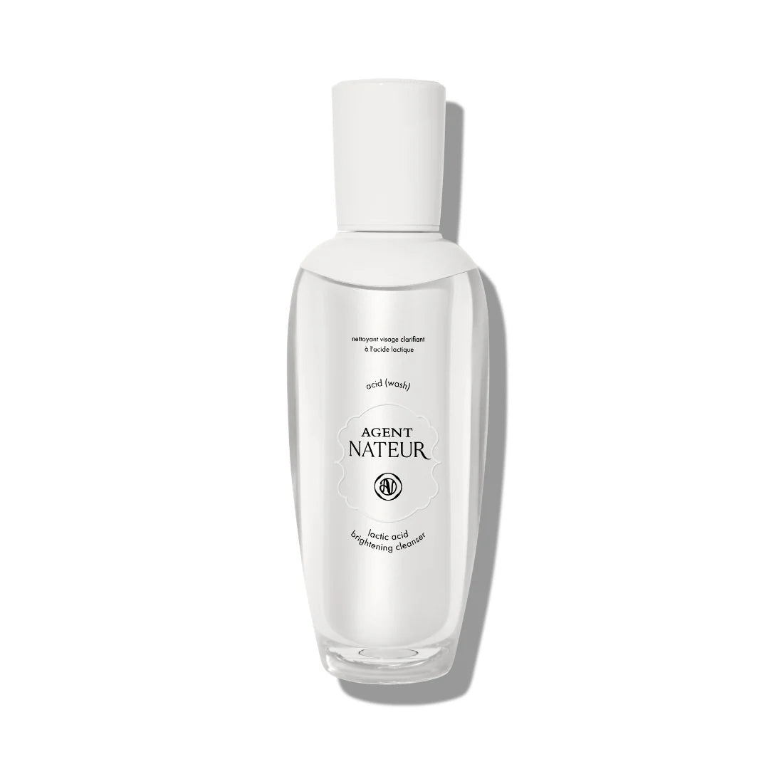 Agent Nateur acid wash lactic acid cleanser vor weißem Hintergrund.