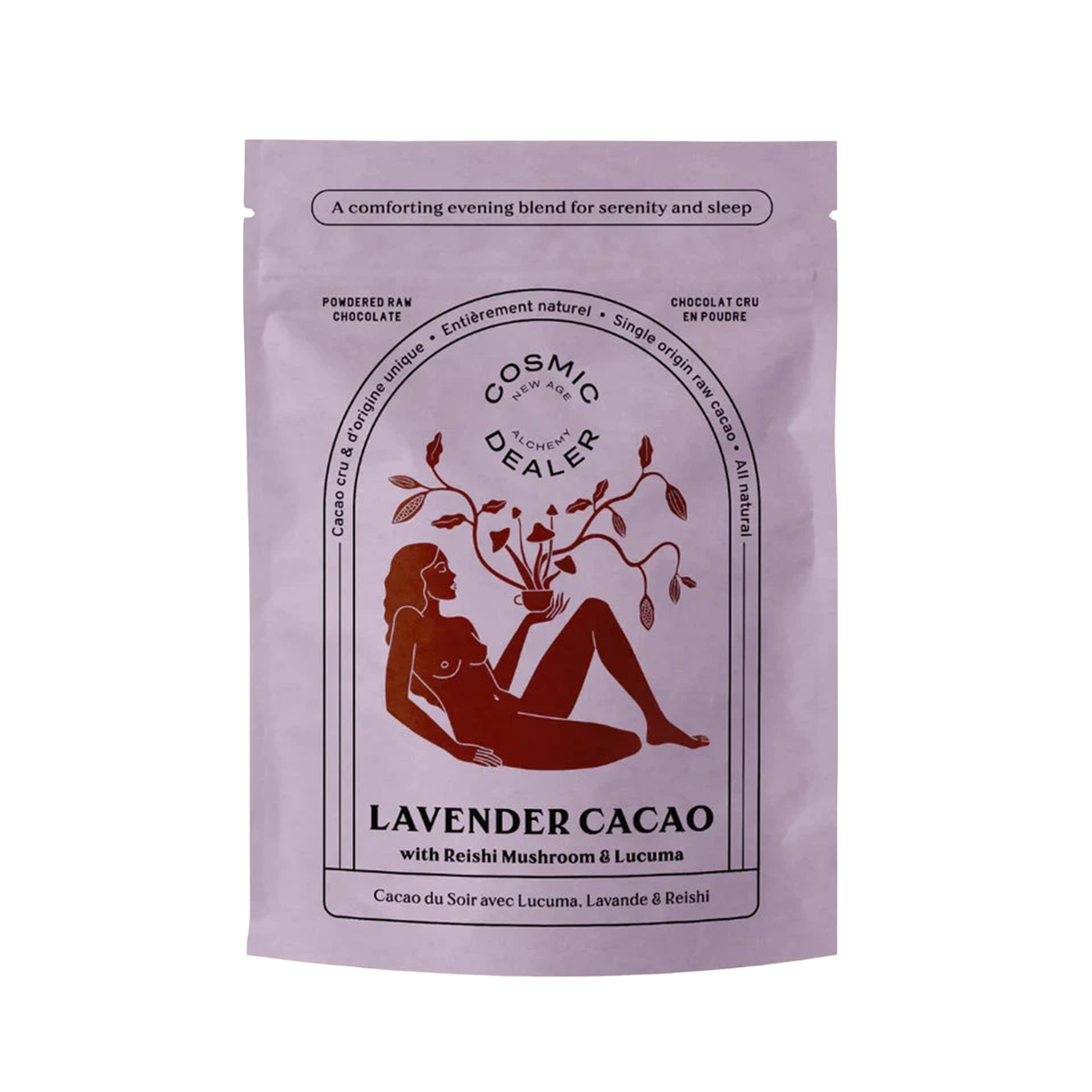LAVENDER CACAO Drinking Chocolate - COSMIC DEALER