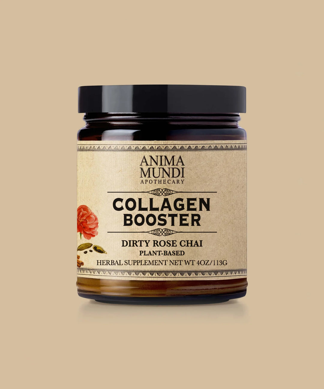 Collagen Booster Dirty Rose Chai: plantbased North Glow