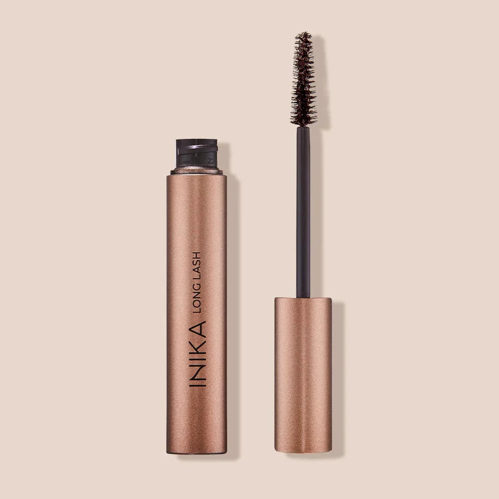 INIKA Long Lash Mascara braun, geöffnet