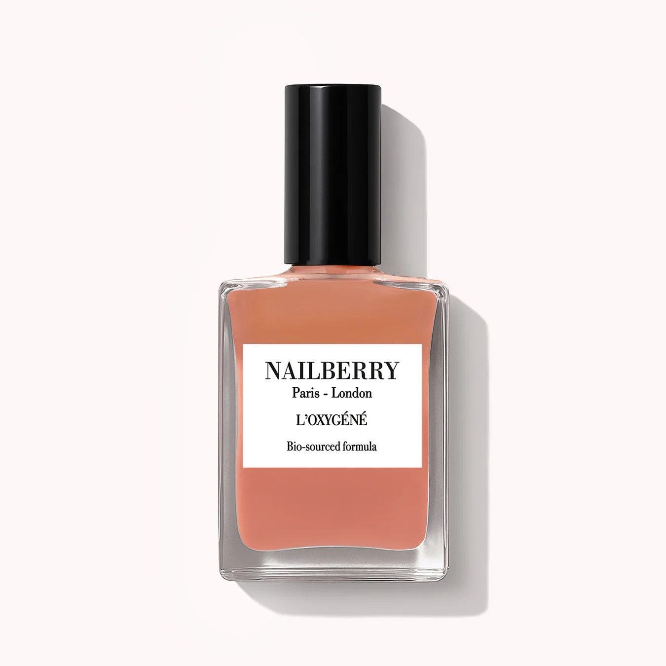 L'Oxygéné Nailberry Nagellack "Made You Blush" - Zarter pfirsichrosa Jelly-Ton