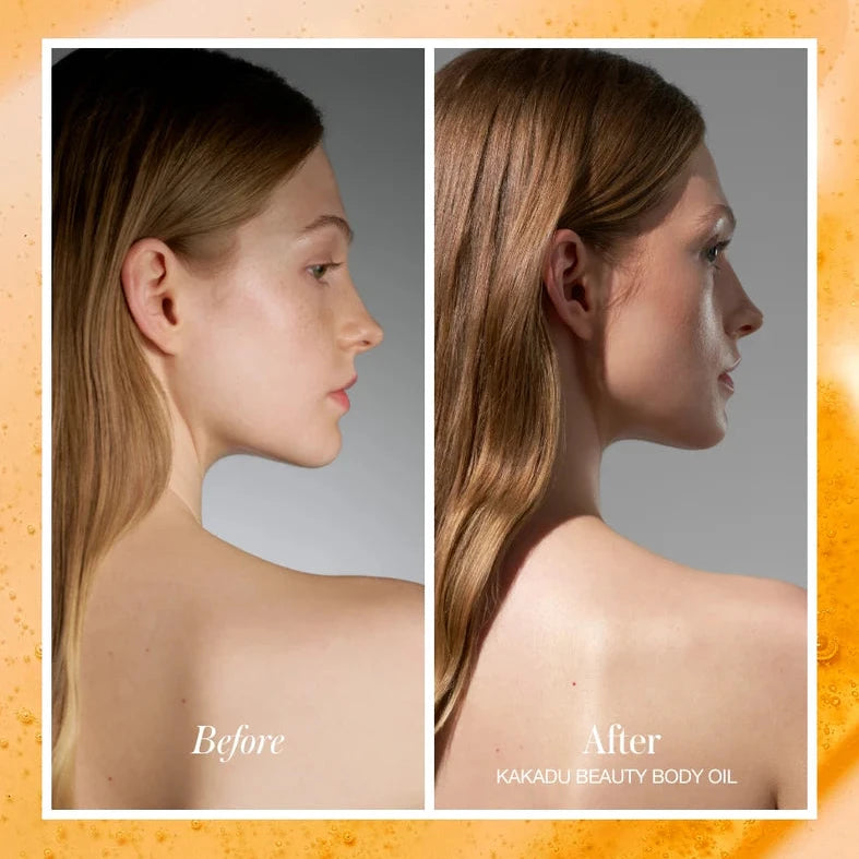 Leichtes Körperöl von RMS Beauty auf der Haut aufgetragen