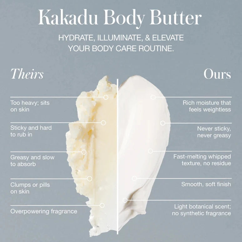 Körperpflege mit Kakadu Body Butter von RMS Beauty im Vergleich zu anderen Produkten