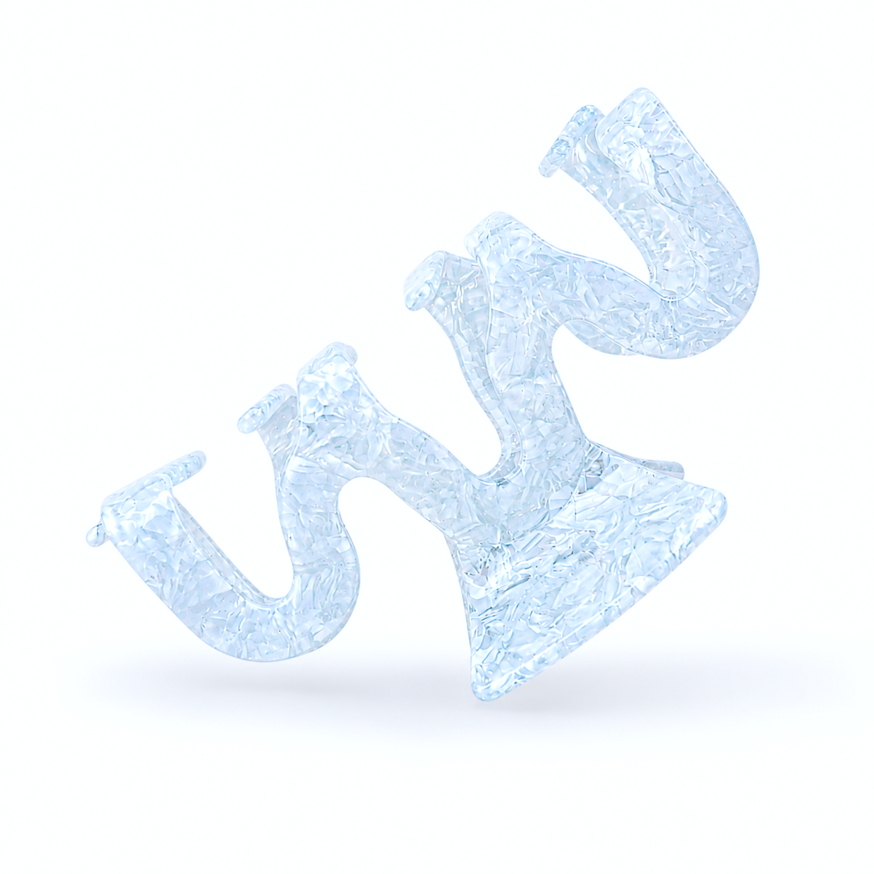 Haarklammer "Grand Wave Ice Turquoise"