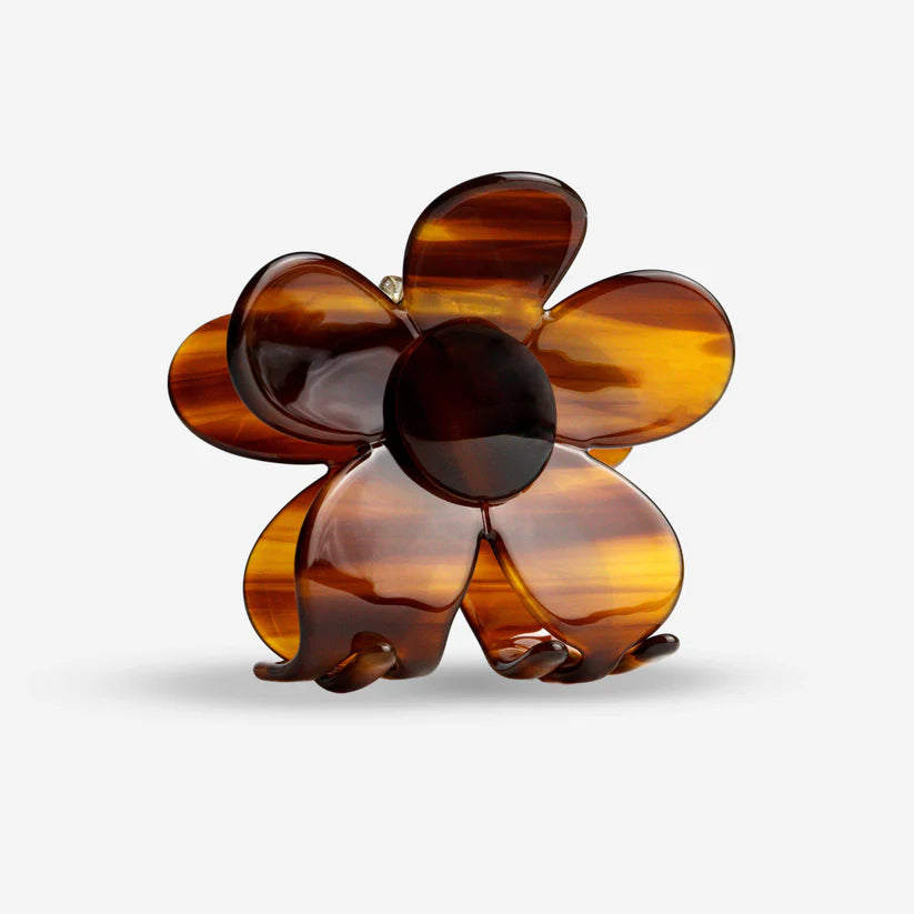 Trend Haarklammer für Alltag und besondere Anlässe - Sasstie Bloom Mocha Haarklammer