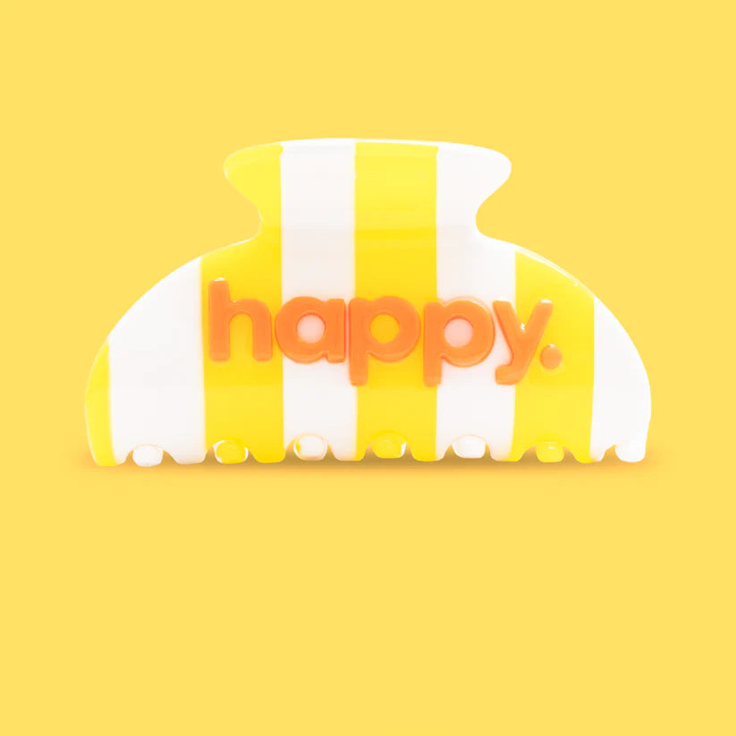 SASSTIE Happy Clip Haarklammer mit positivem Schriftzug