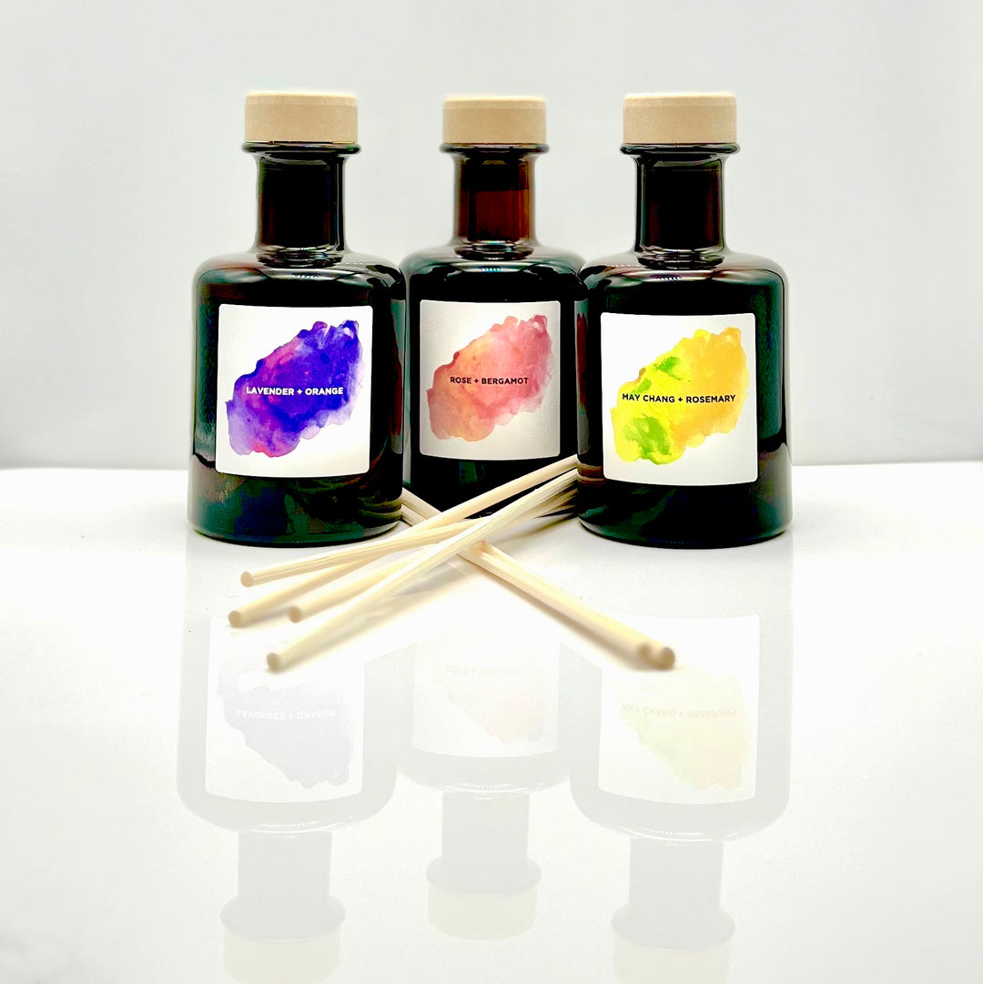 Pure Essential Oil Reed Diffuser - verschiedene Duftmischungen aus ätherischen Ölen North Glow
