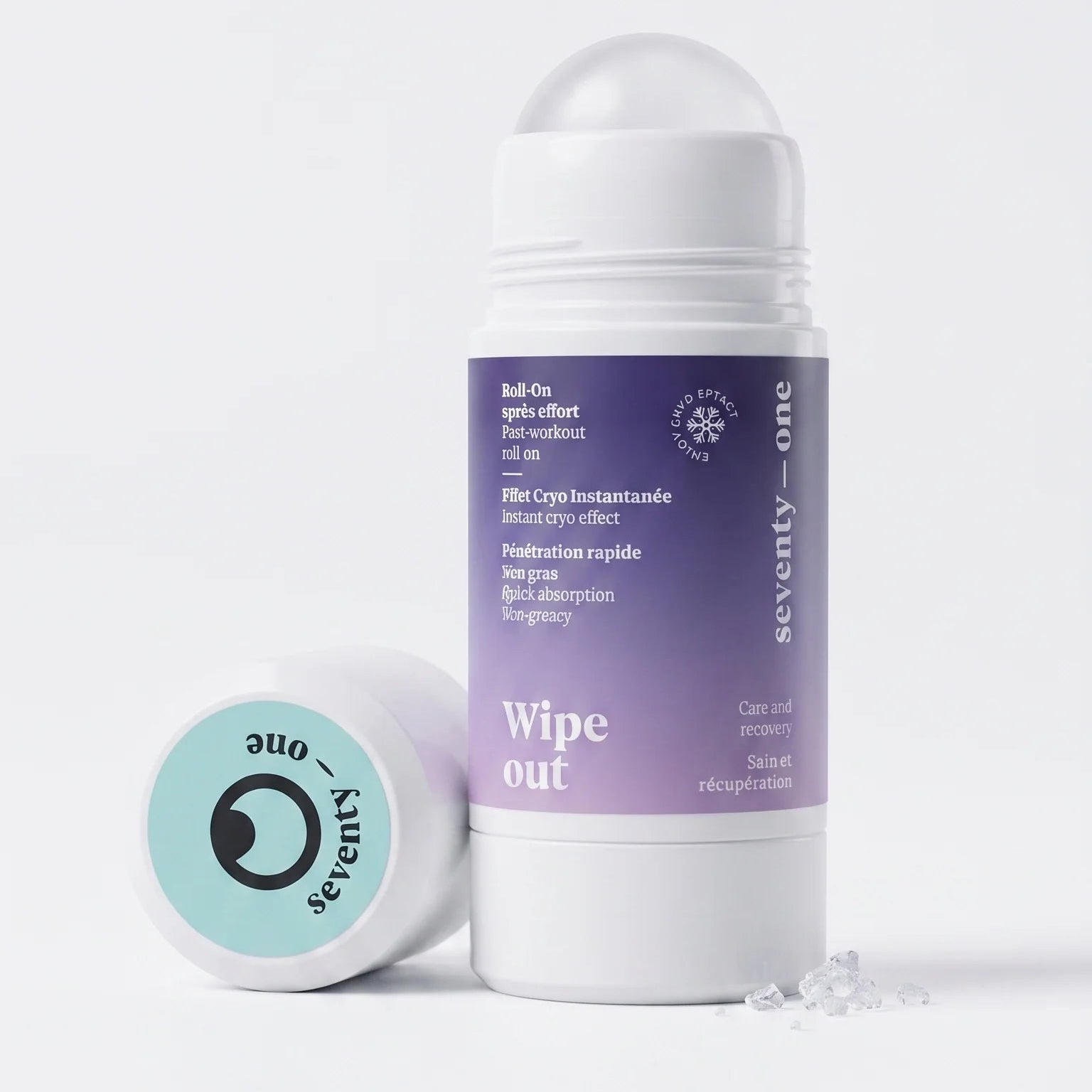 SEVENTY ONE Wipe Out Roll-On Cooling Gel 75 ml mit Menthol und Kampfer für ein kühlendes Hautgefühl nach Sport