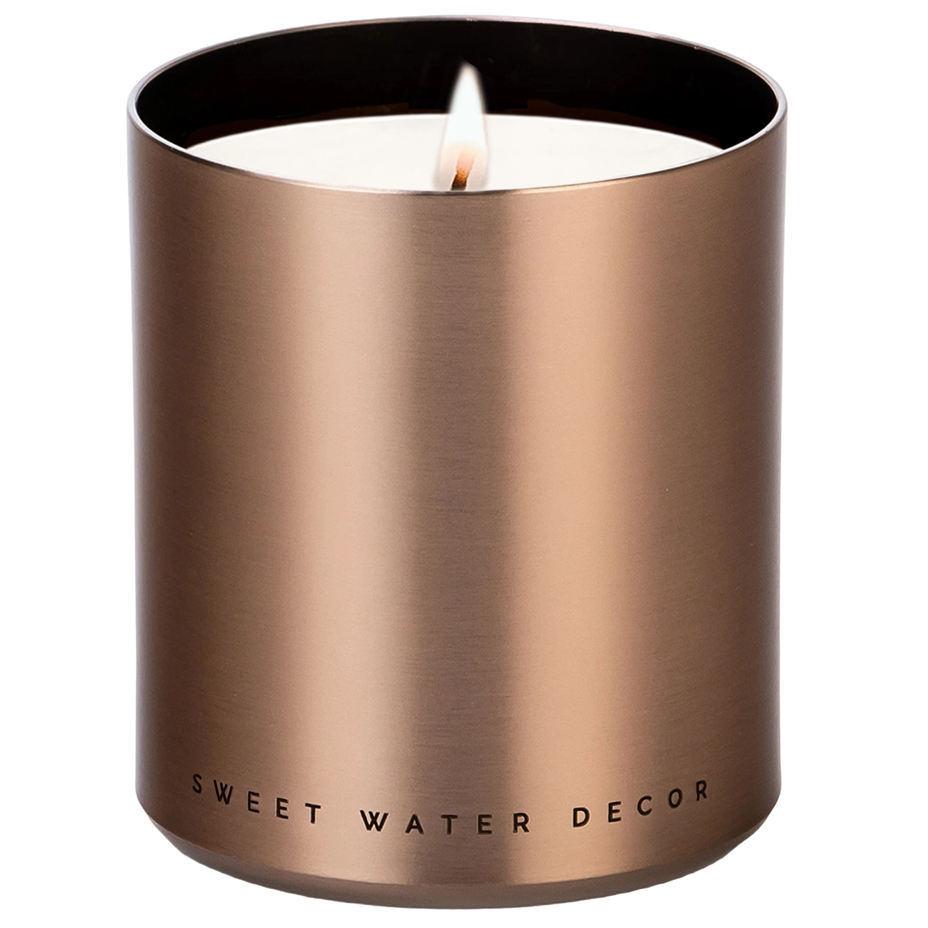 Metallic Bronze Herbstkerze von Sweet Water Decor mit Premium-Duftöl und Baumwoll-Docht