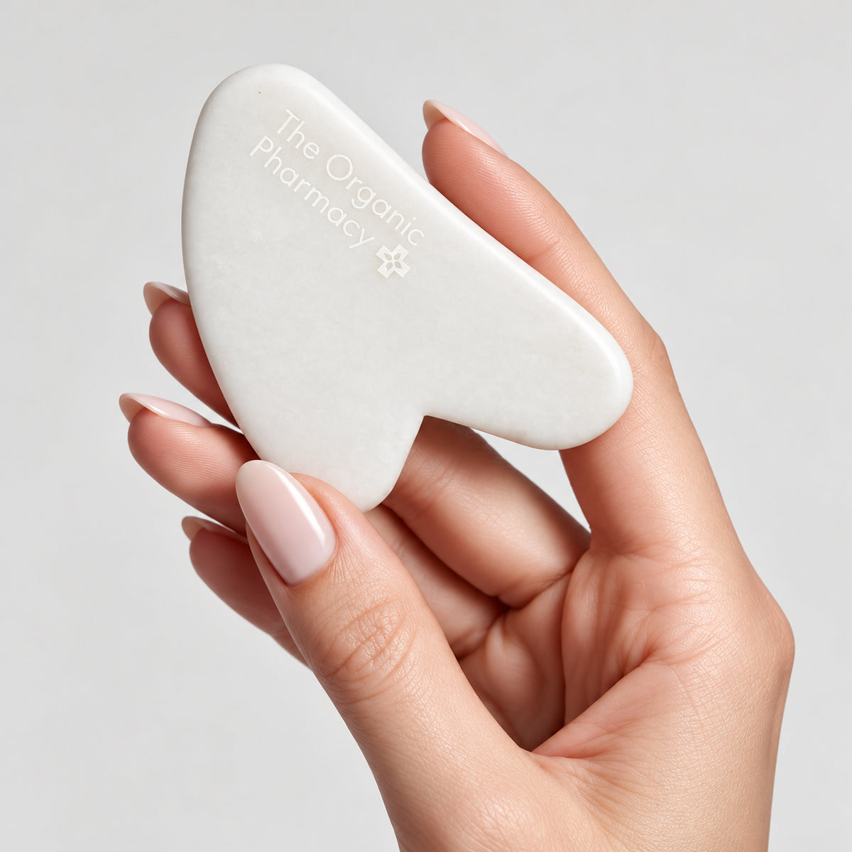 Gua Sha aus weißer Jade - Gesichtsmassage-Stein