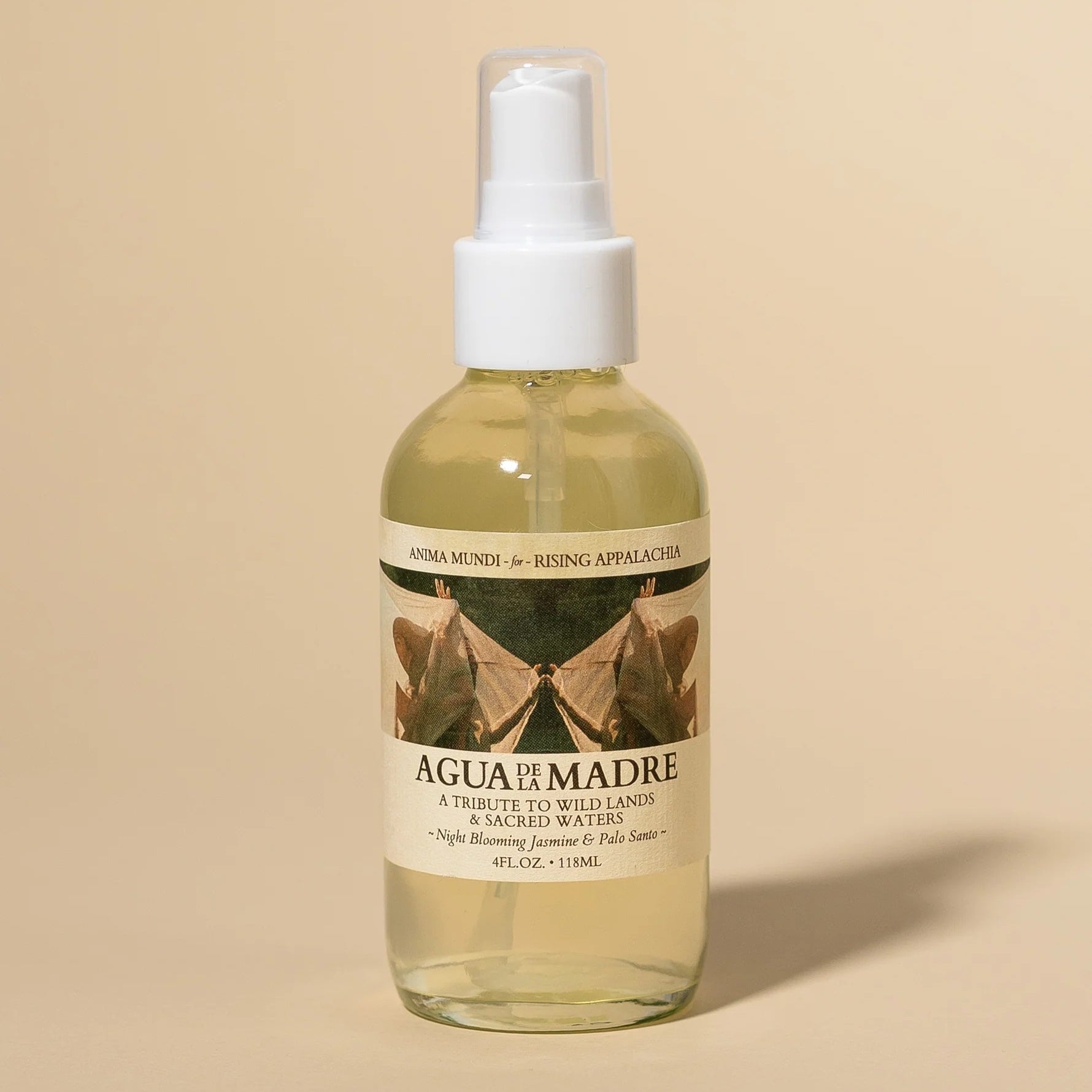 Flasche Agua De La Madre von Anima Mundi Aromaspray mit Nachtjasmin und Palo Santo.