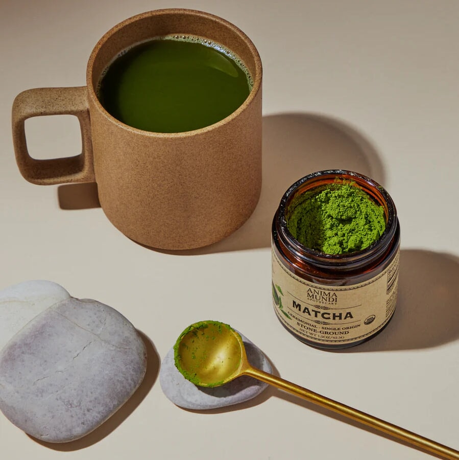 Feines grünes Matcha-Pulver von Anima Mundi
