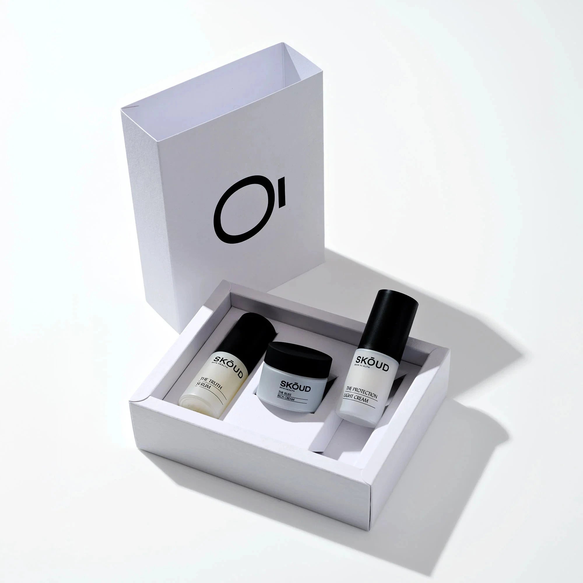 SKŌUD Mini-Pflegeset mit Karton – kompaktes, nachhaltig verpacktes Hautpflegeset