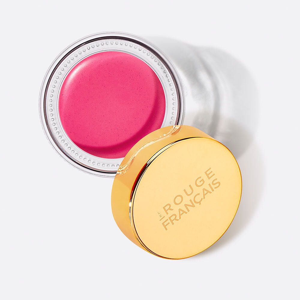 Le Rouge Francais CLEOPATRE geöffnet, goldener Deckel angelehnt.