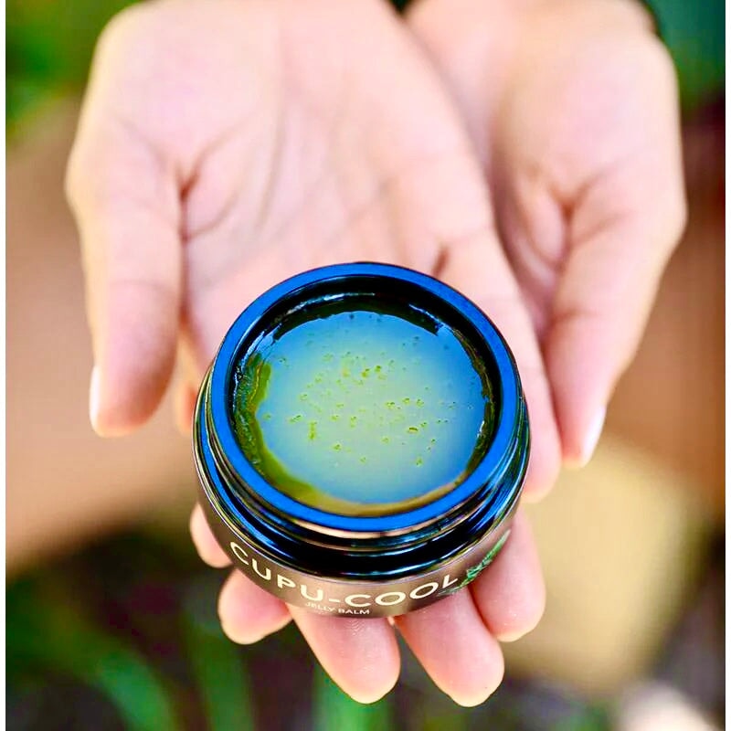 Hände halten schwarzen Lilfox CupuCool Tiegel