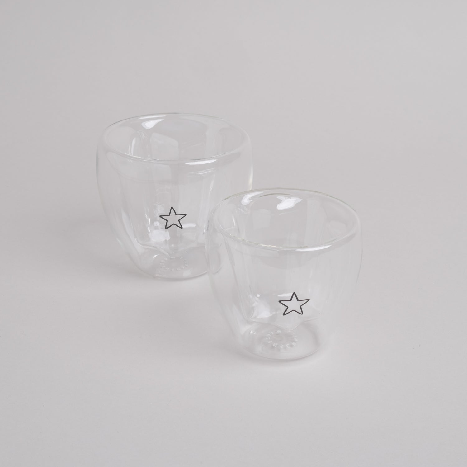 Doppelwandiges Glas STERN - Eulenschnitt sternförmiges Kaffe- und Teeglas