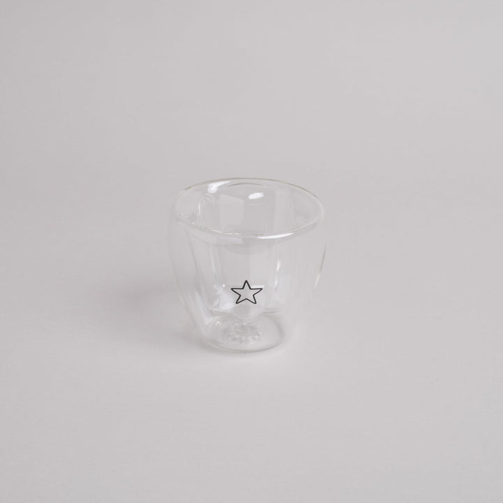 Doppelwandiges Glas STERN - Eulenschnitt sternförmiges Kaffe- und Teeglas