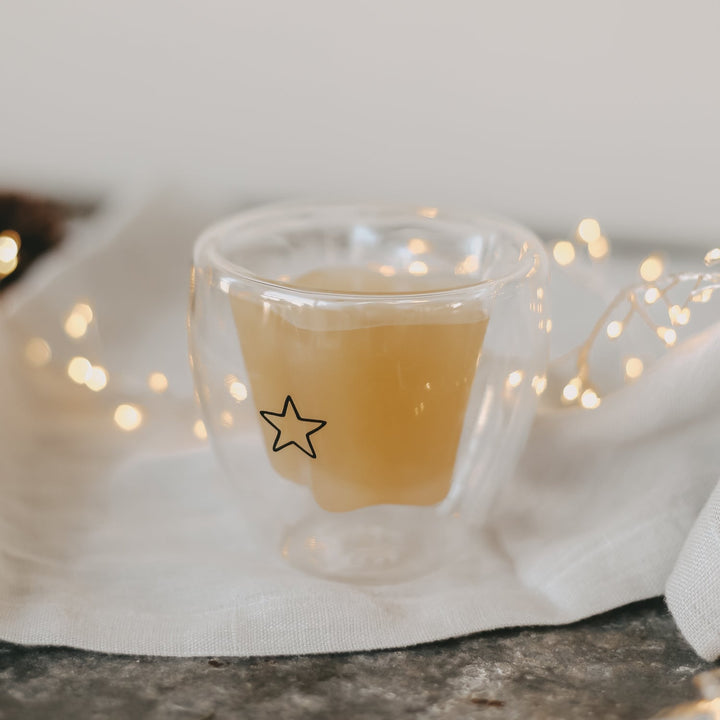 Doppelwandiges Glas STERN - Eulenschnitt sternförmiges Kaffe- und Teeglas