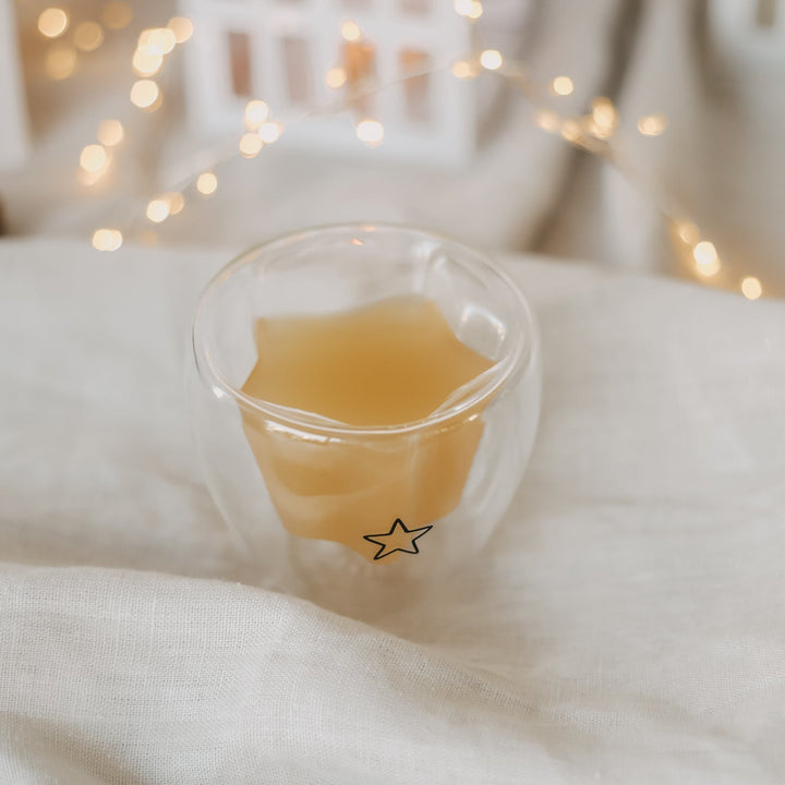 Doppelwandiges Glas STERN - Eulenschnitt sternförmiges Kaffe- und Teeglas