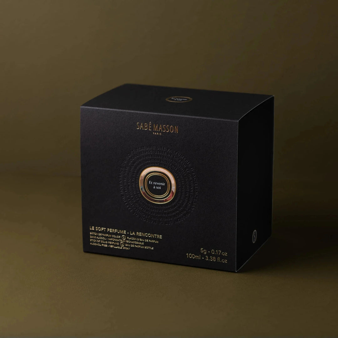 Et revenir à soi La Rencontre Set – SABÉ MASSON Soft Perfume Stick & Liquid Perfume in nachhaltiger Geschenkverpackung North Glow