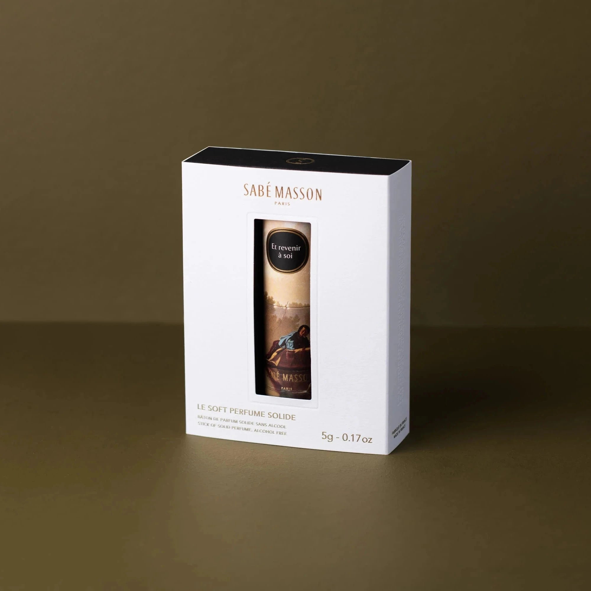 Detailansicht SABÉ MASSON Et revenir à soi – französischer Duftstick mit minimalistischer Verpackung