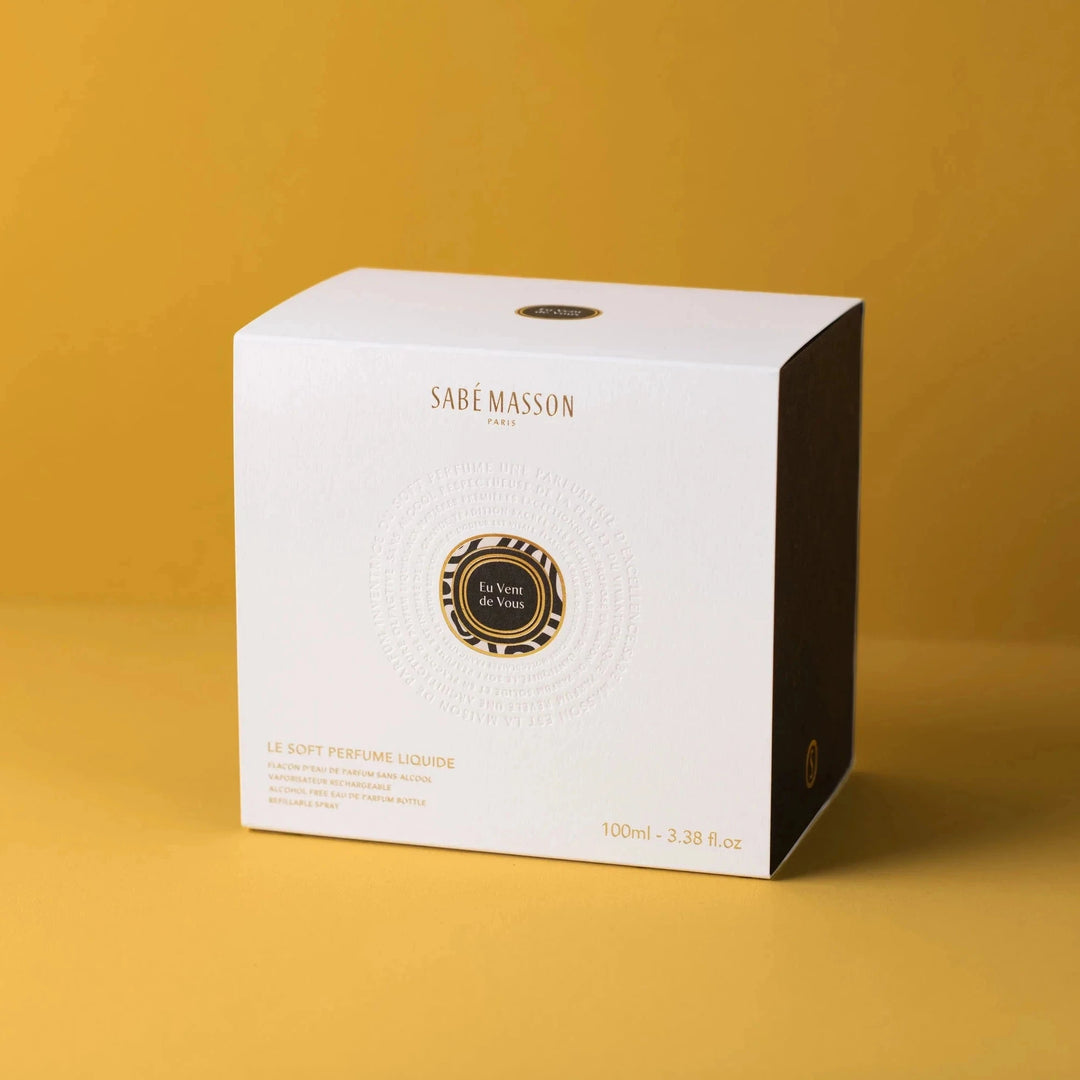 SABÉ MASSON Eu Vent de Vous Soft Perfume – nachhaltige Geschenkverpackung, vegan & alkoholfrei, hergestellt in Frankreich North Glow