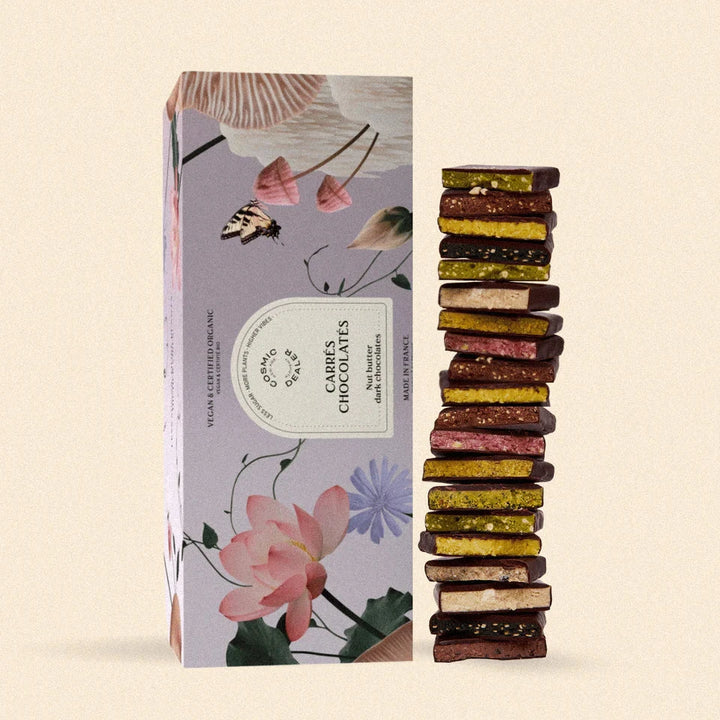 BOX of 20 - Botanical Box - 20 Mini Chocolates - COSMIC DEALER Gift Box