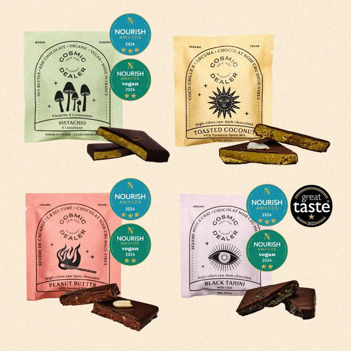 BOX of 20 - Botanical Box - 20 Mini Chocolates - COSMIC DEALER Gift Box