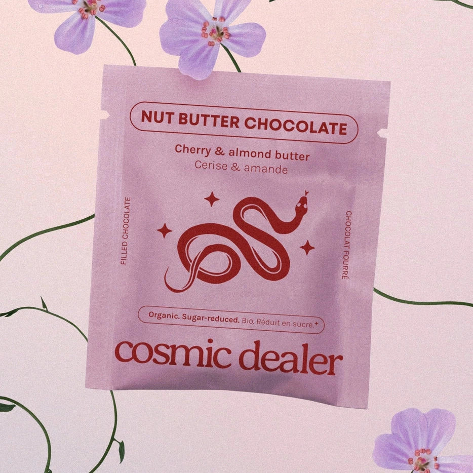 Teil der Cosmic Dealer Valentinstag Geschenkbox ist die Sorte: Cherry & Almond Butter