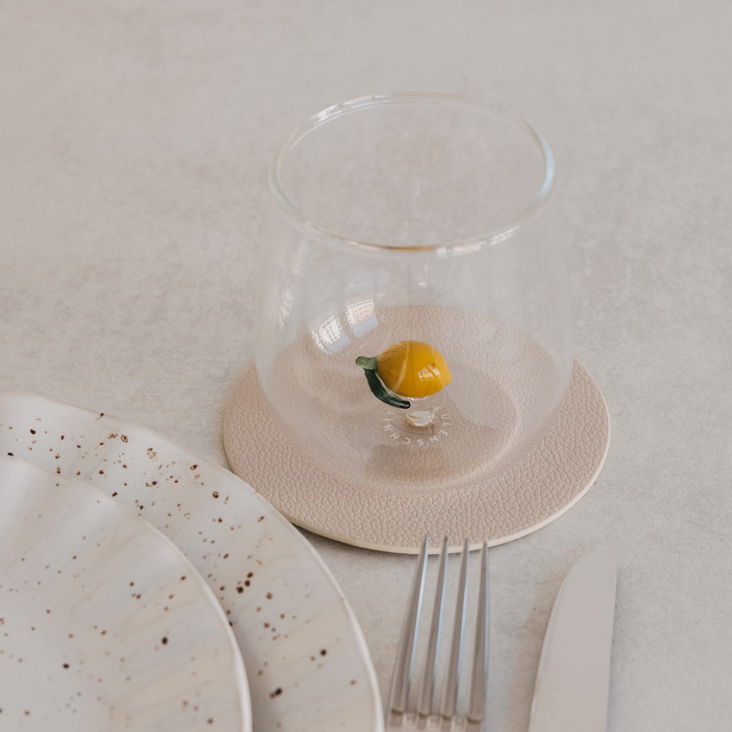Drinking glass DAISY - owl cut