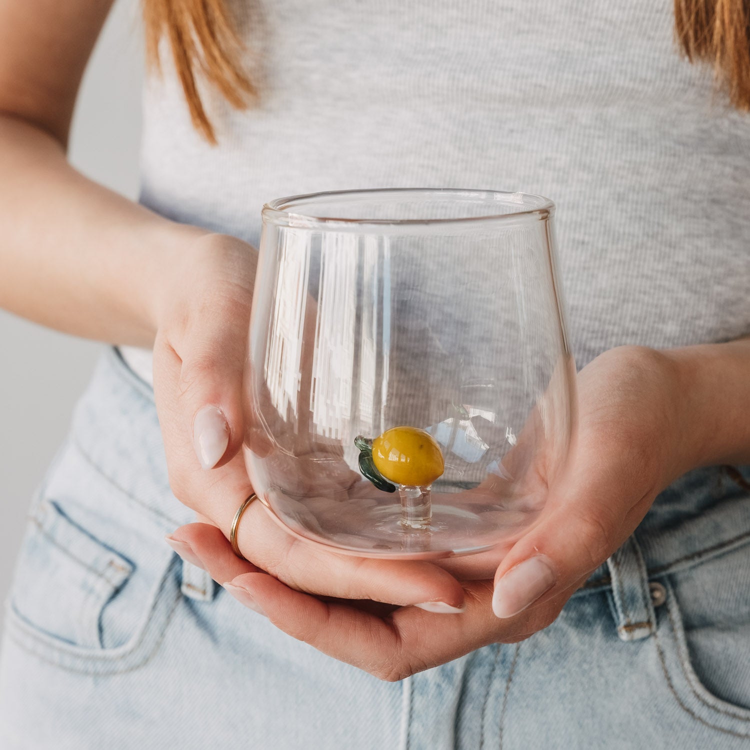 Drinking glass DAISY - owl cut