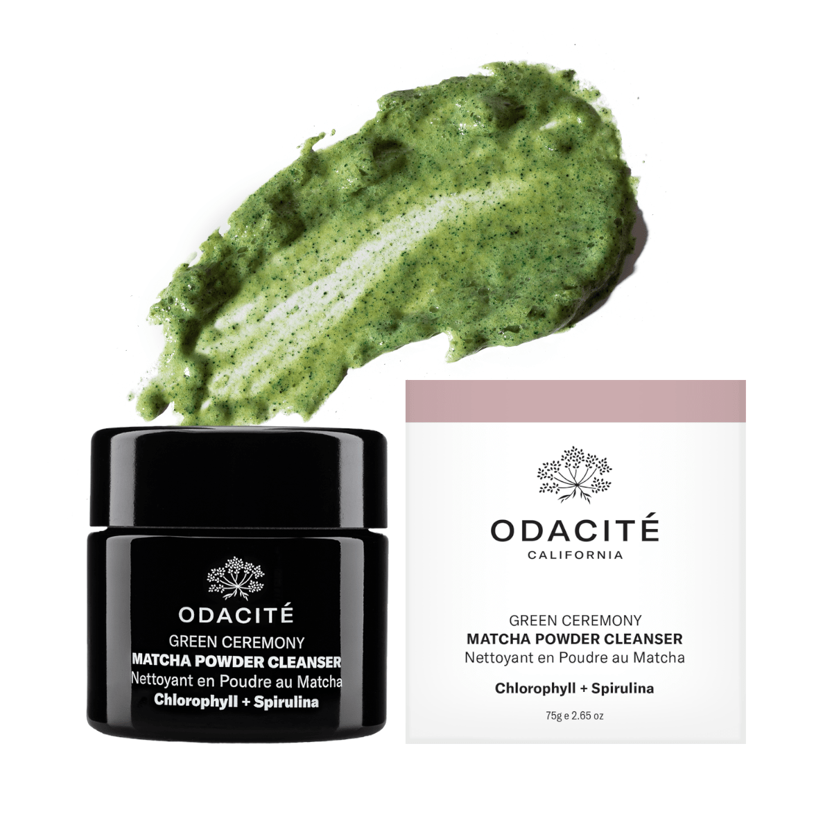 Green Ceremony Cleanser - Puder-zu-Schaum-Cleanser mit Matcha + Spirulina Alge