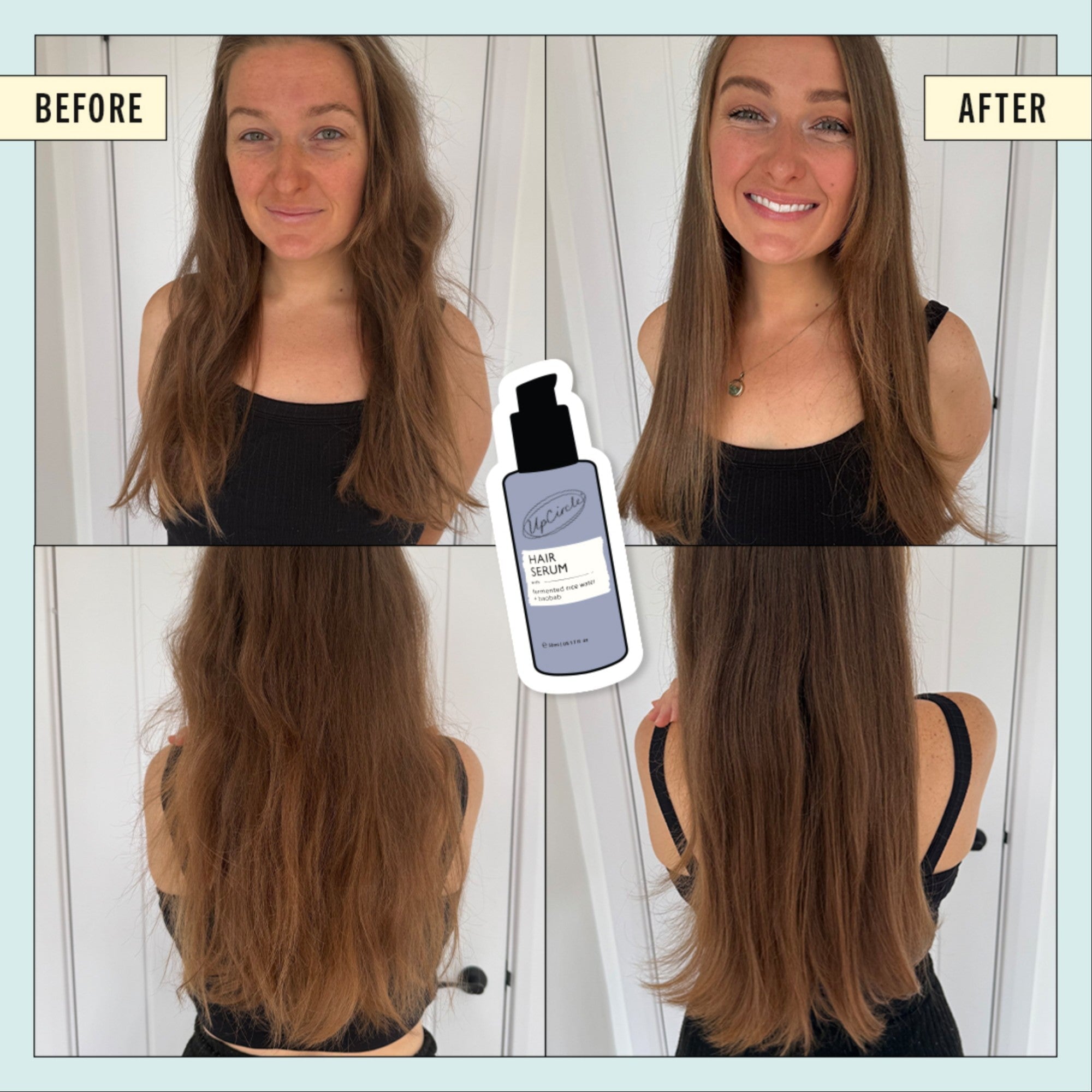 UpCircle Hair Serum – Natürliches Anti-Frizz Serum ohne Silikone
(50ml)