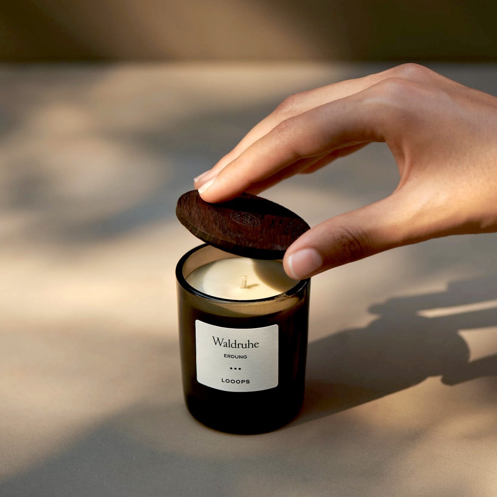 LOOOPS candle "WALDRUHE" | natural scented candle