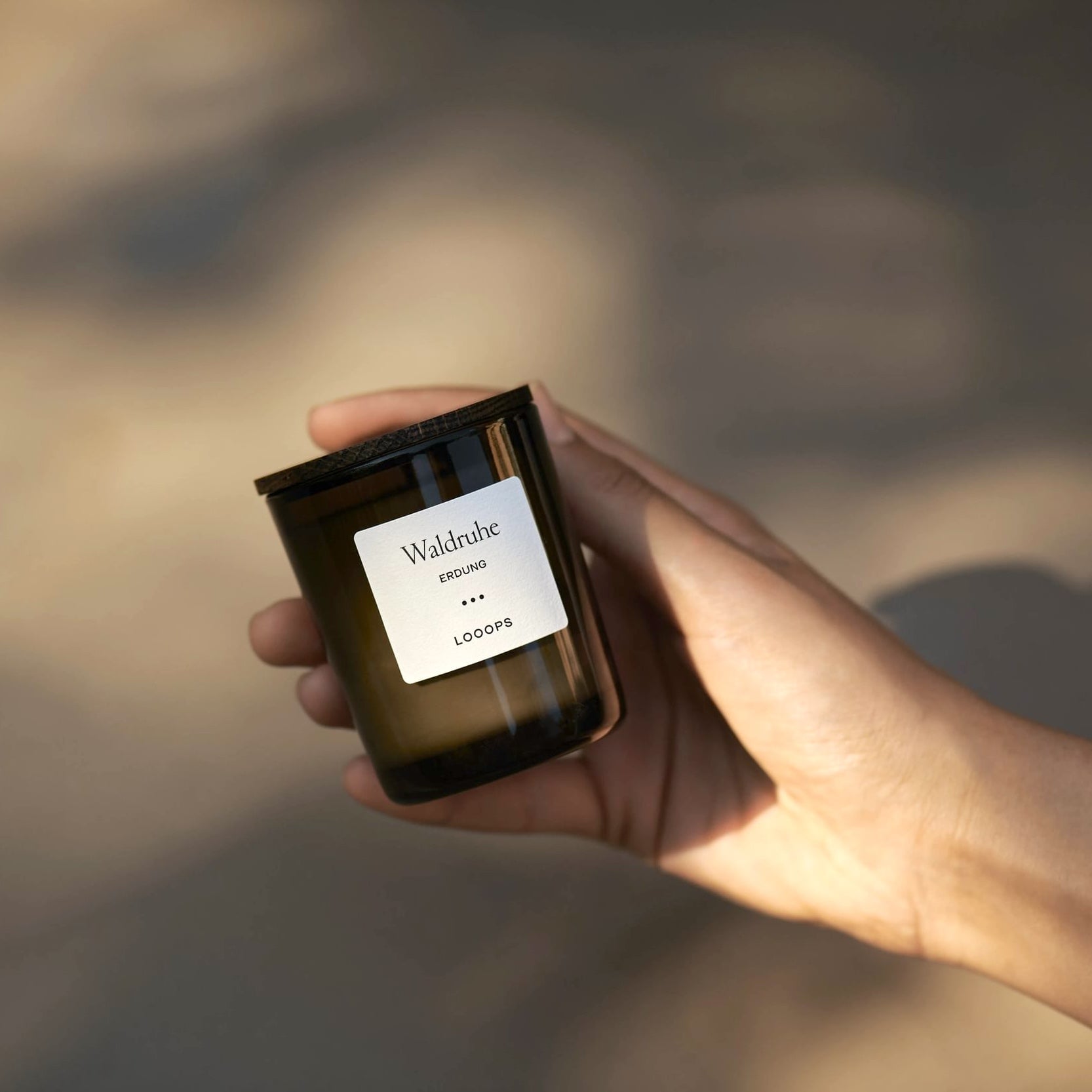 LOOOPS candle "WALDRUHE" | natural scented candle