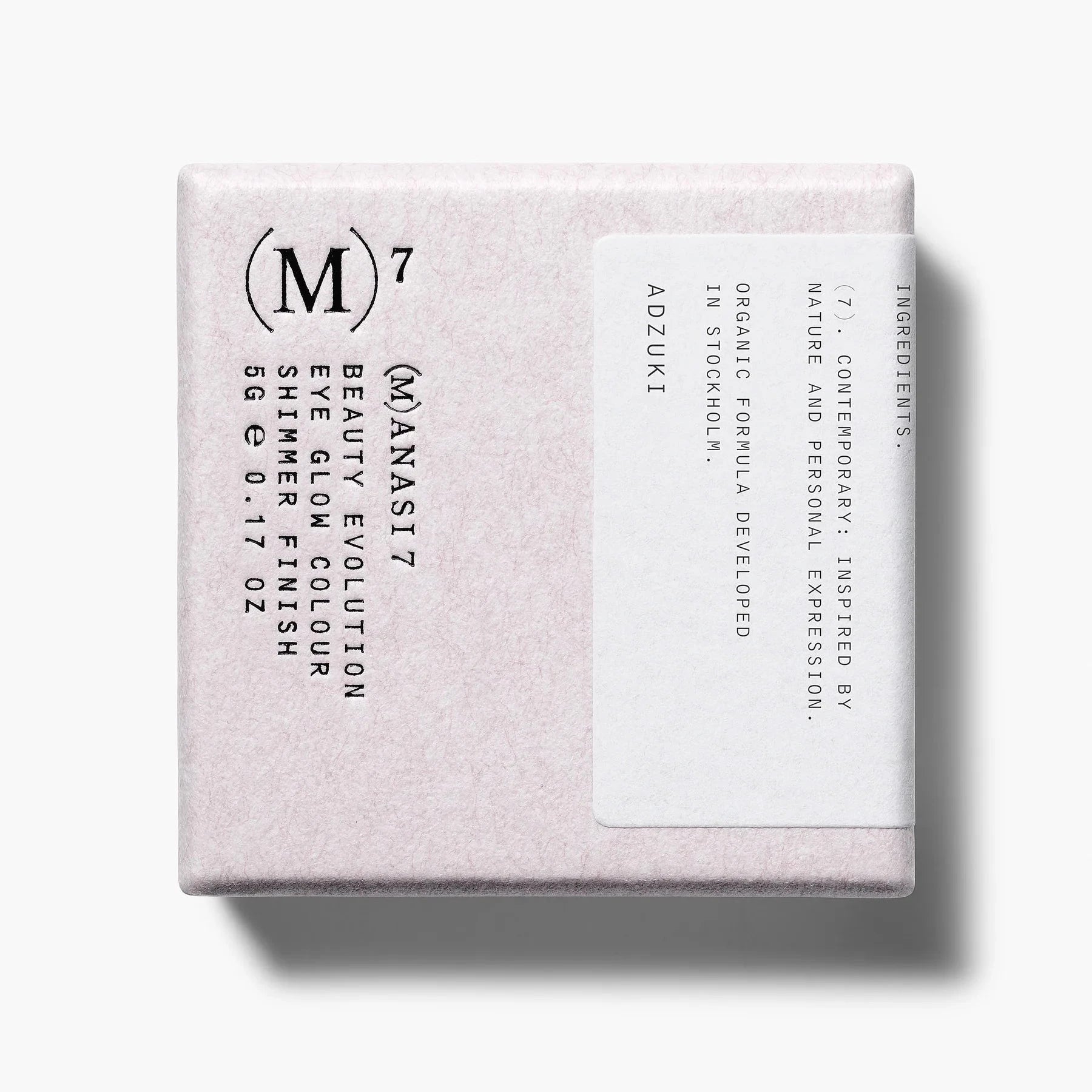 Nachhaltige Kosmetik Verpackung Manasi 7 Eye Glow Colour CHAURA Detail