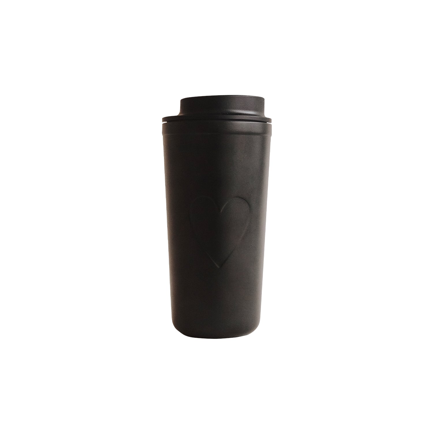 To go Becher mit Herz in schwarz