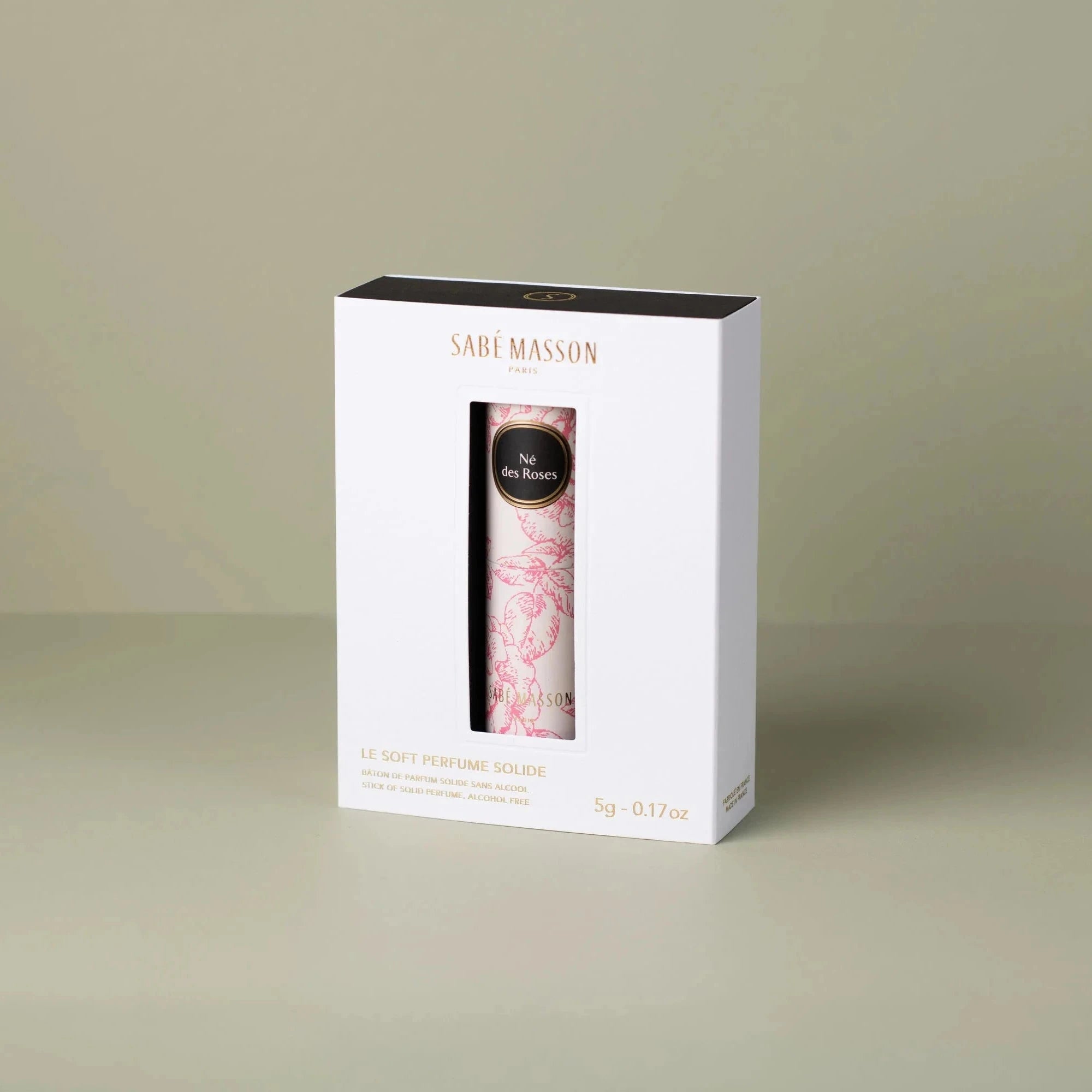SABÉ MASSON Né des Roses Soft Perfume Stick – nachhaltige Verpackung, alkoholfrei & veganer Rosenduft aus Frankreich
