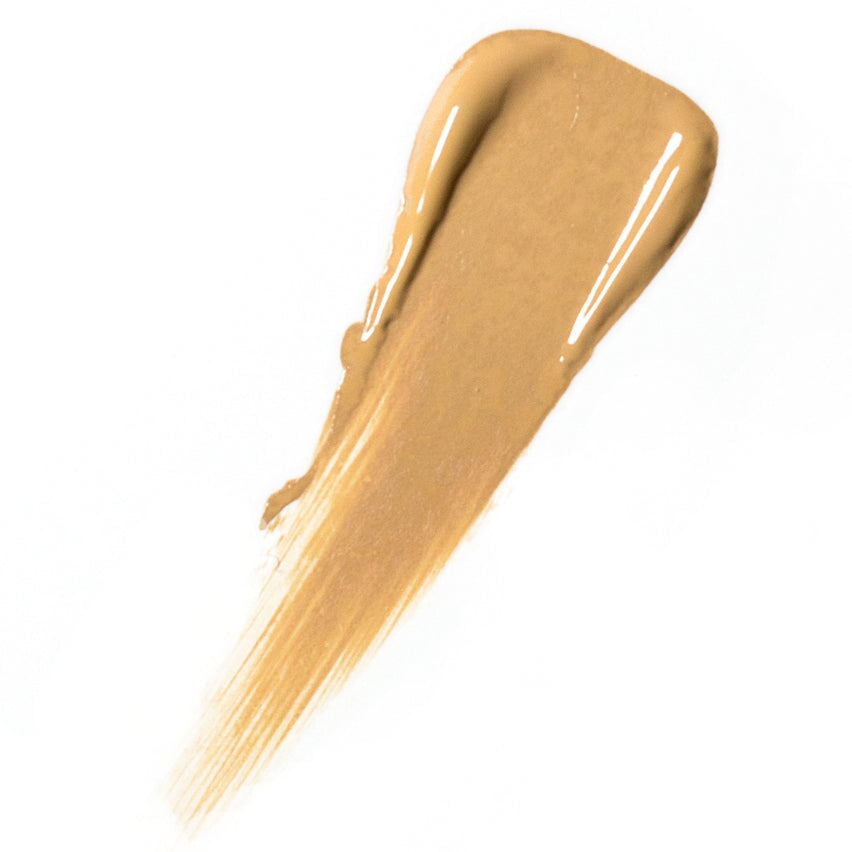 Texturbeispiel Oat Mild Foundation der Farbe Chai.