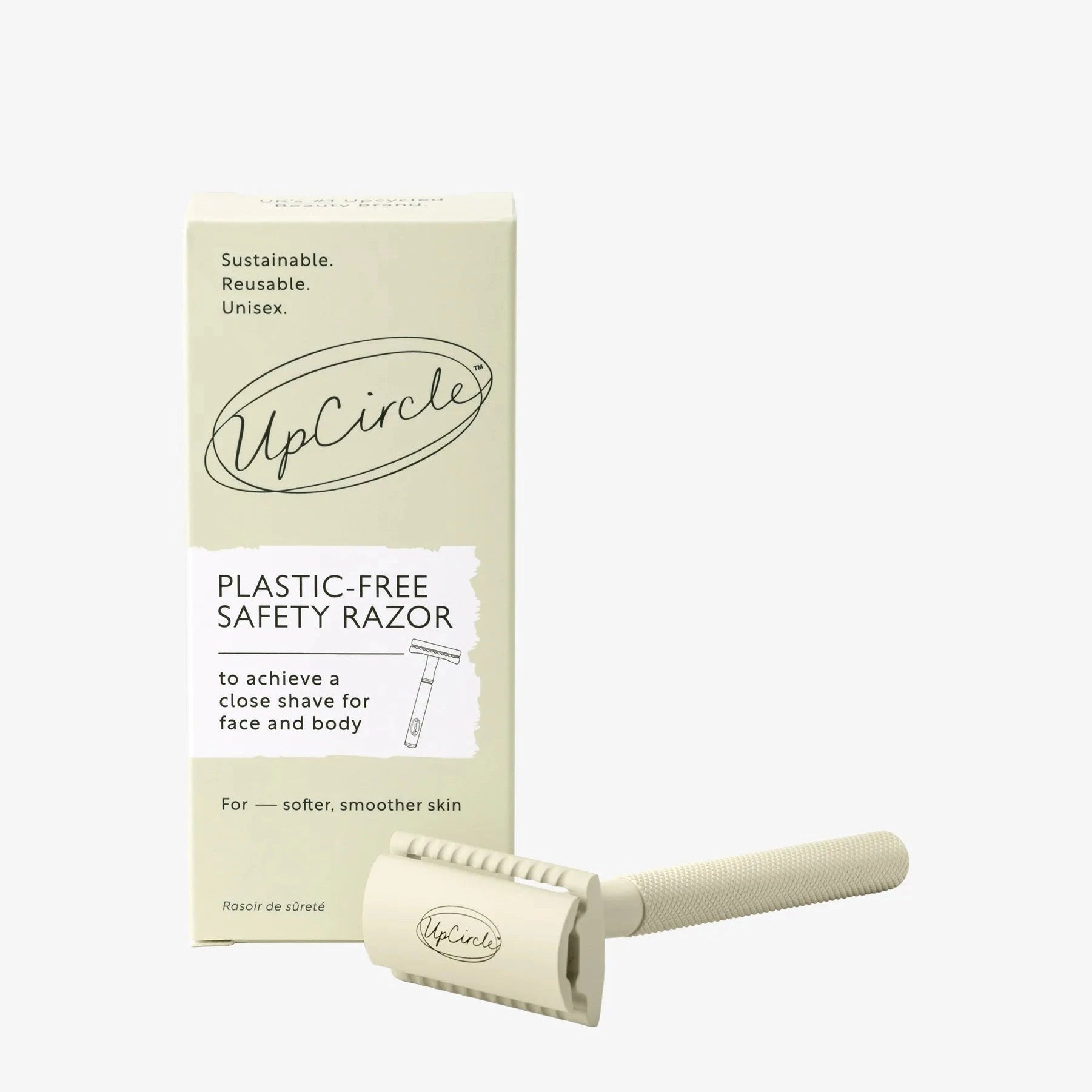 UpCircle Safety Razor – plastikfreier Sicherheitsrasierer aus Chrommetall