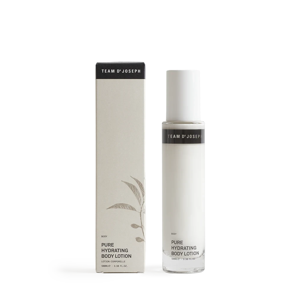 Pure Hydrating Body Lotion von Team Dr Joseph – luxuriöse Körperpflege in stilvoller Verpackung