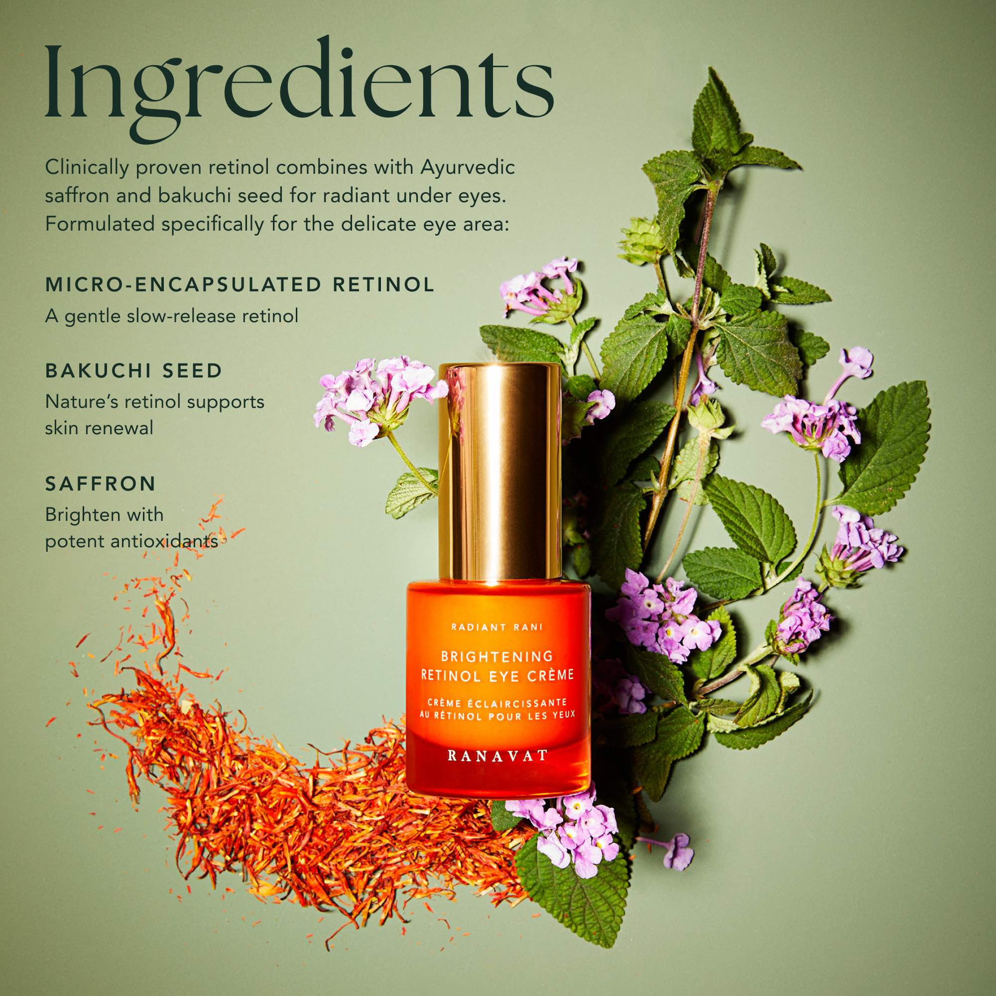 RANAVAT - Brightening Retinol Eye Creme - Retinol-Augencreme (RADIANT RANI collection)