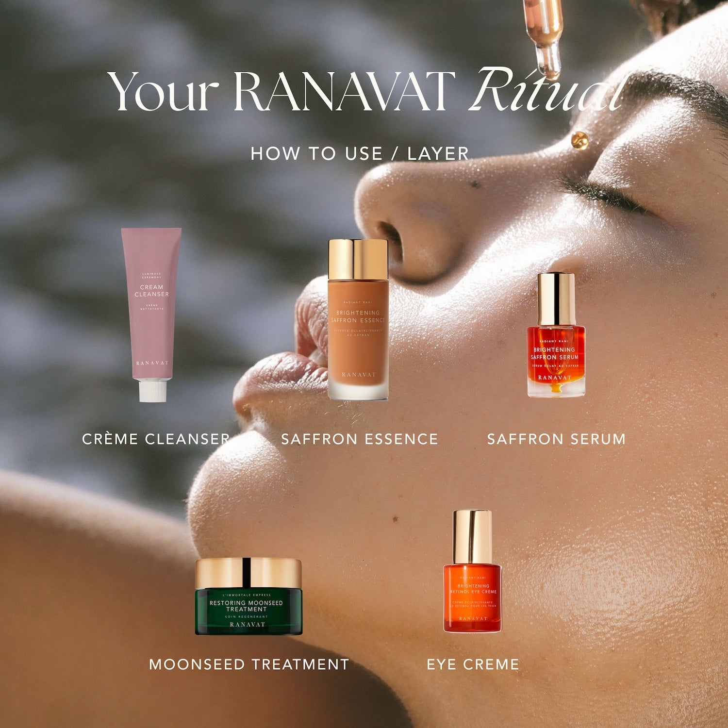 RANAVAT Brightening Saffron Essence - Tonerserum mit Niacinamid, Mikroalge, Lactobacillus