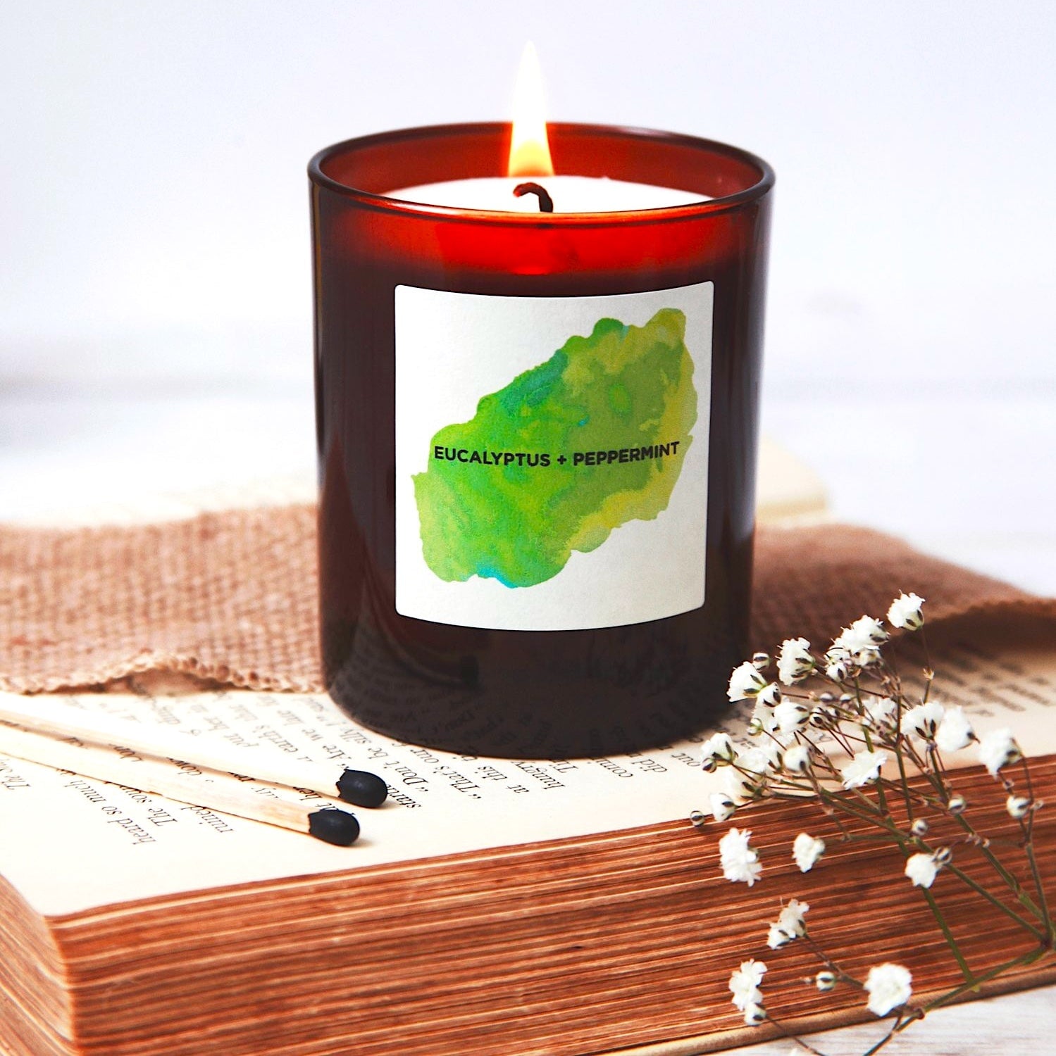 REFRESH - Sojawachskerze 'Eukalyptus + Peppermint'