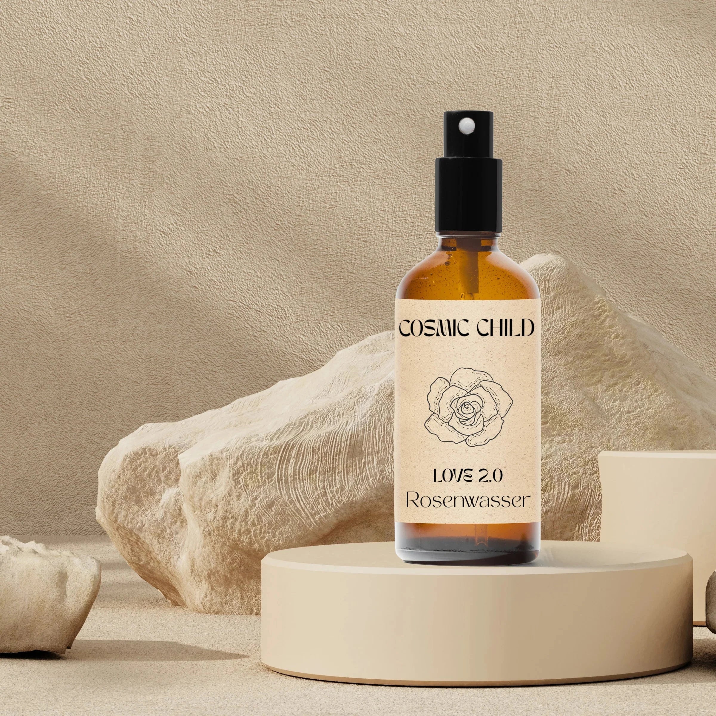 COSMIC CHILD LOVE 2.0 – Rosenwasser Naturkosmetik in Glasflasche