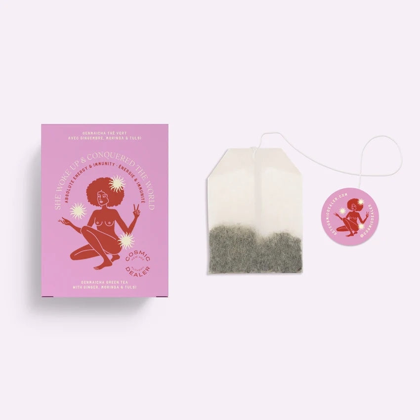 SHE WOKE UP AND CONQUERED THE WORLD Ayurvedischer Grüntee (Teebeutel) - Cosmic Dealer