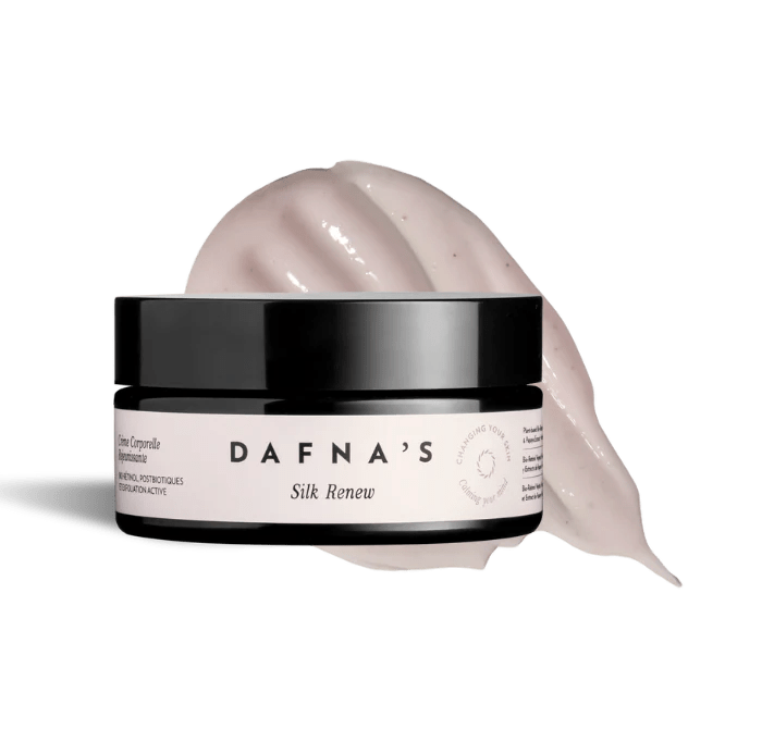 Silk Renew Body Cream 3-in-1 von North Glow – sanftes Peeling und Bio-Retinol, seidige Textur