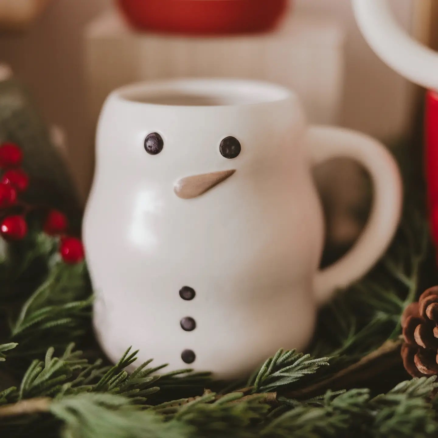 Snowman Coffee Mug - SWEET WATER DECOR -Kaffetasse Schneemann