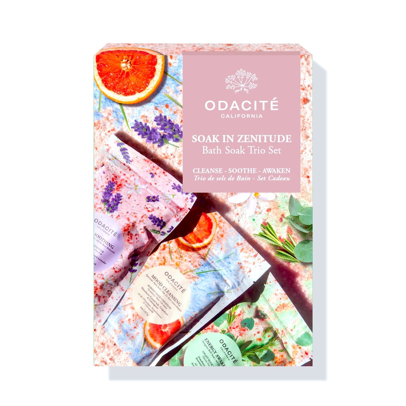 "Soak In Zenitude" Soak Trio Set von Odacité - Badesalz im Set (3x71g)